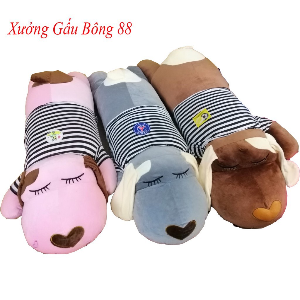 Gấu bông Gối ôm hình con chó dài cực đẹp cực chất - Siêu đáng yêu ( size 1m2)