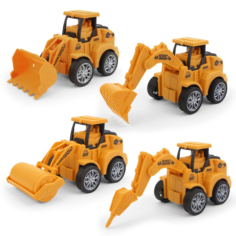Children Engineering Vehicle Dumper Mixer Excavator Dumper Mixer Bulldozing Digging