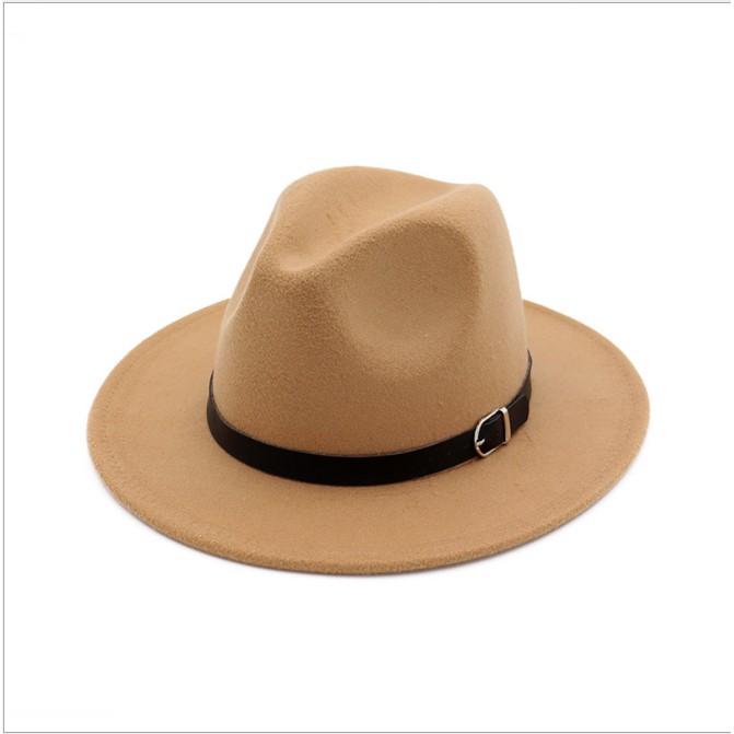 Mũ Phớt Fedora Nam Nữ Rộng Vành Chất Liệu Nỉ Cao Cấp - Thương hiệu Mugout FN11