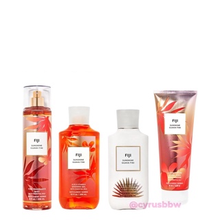 Bộ Sản Phẩm Mist Xịt Toàn Thân, Gel Tắm, Lotion Dưỡng Thể BBW Fiji Sunshine Guava-Tini Từ Mỹ