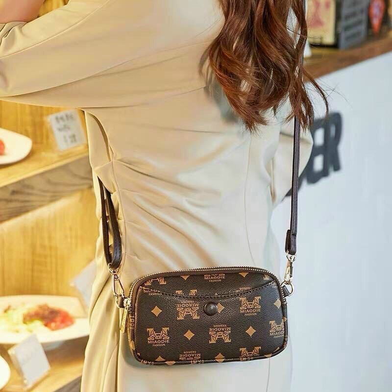 Túi Ví Nữ Mini Mia, size siêu nhỏ xinh, Vừa cầm như ví, vừa đeo chéo như túi xinh xắn xịn sò