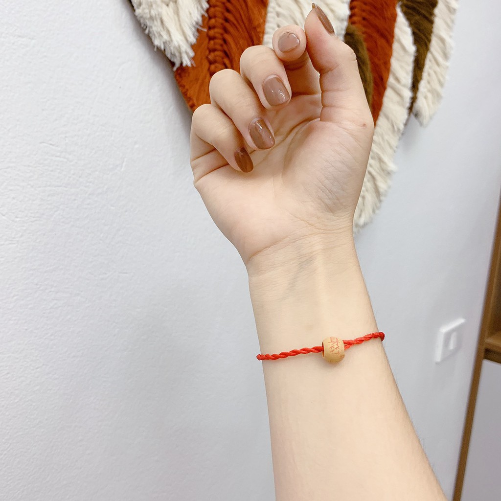 Combo 100 dây chỉ đỏ gỗ dâu hàng đẹp