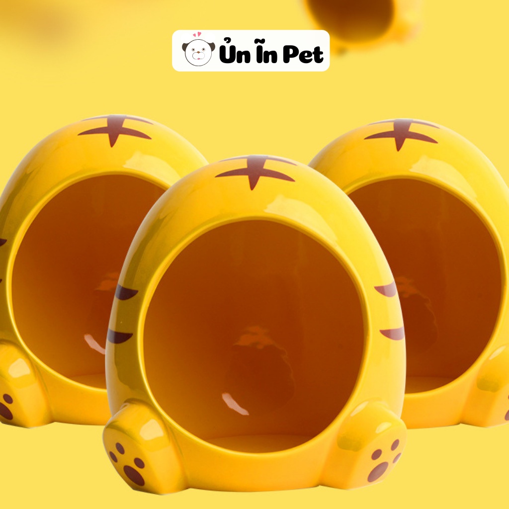 Nhà ngủ sứ hamster HỔ VẰN [LỚN] siêu mát, dễ thương
