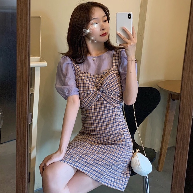đầm dài váy tím đầm midi váy tiểu thư sang chảnh đầm caro đầm vintage váy cổ yếm đầm 2 dây nữ đầm bigsize nữ váy nữ xinh váy đi chơi đầm đi tiệc đầm nữ