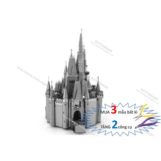 Mô Hình Lắp Ghép kim Loại 3D Lâu Đài Cổ Tích - Cô Bé Lọ Lem