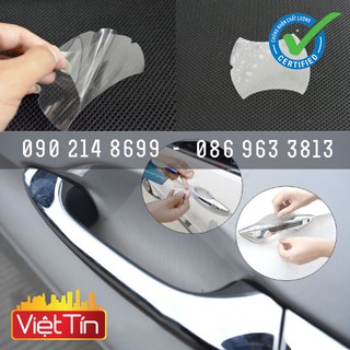 Miếng dán chống xước tay nắm xe hộp 5 miếng