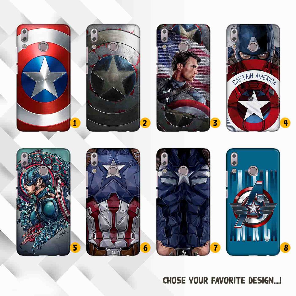 Ốp Lưng Điện Thoại Asus Zenfone 5 / 5z 2018 (Ze620Kl) Hình Captain America Marvel