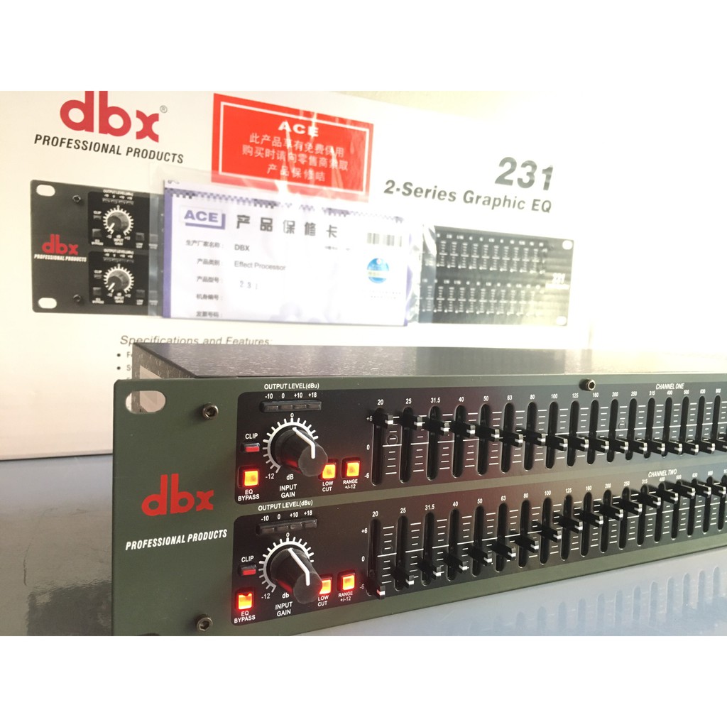 Lọc Xì Equalizer DBX 231 Siêu Hot Chỉnh Bass Căng Treb Sáng Cực Hay.