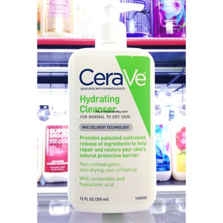 Sữa rửa mặt dành cho da khô CeraVe Hydrating Cleanser 355 ml - 12 fl oz