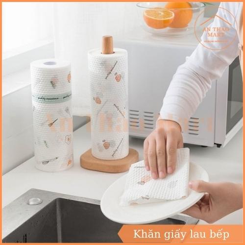 Cuộn Giấy Lau Bếp Đa Năng, Khăn Giấy Trắng Có Thể Giặt Được