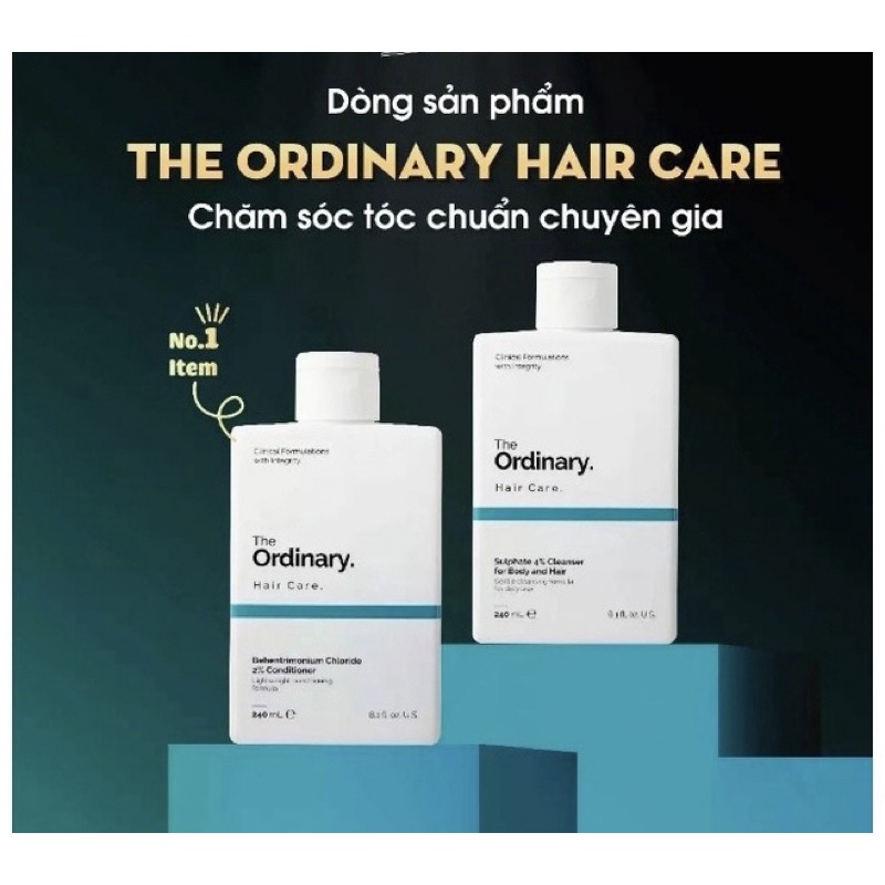 Cặp gội,xả,tắm giảm gàu, dầu thừa Body and Hair The Ordinary 240ml