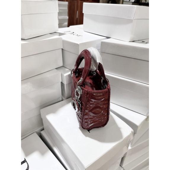 Túi xách Đ size 13cm da bóng full hộp hàng cao cấp