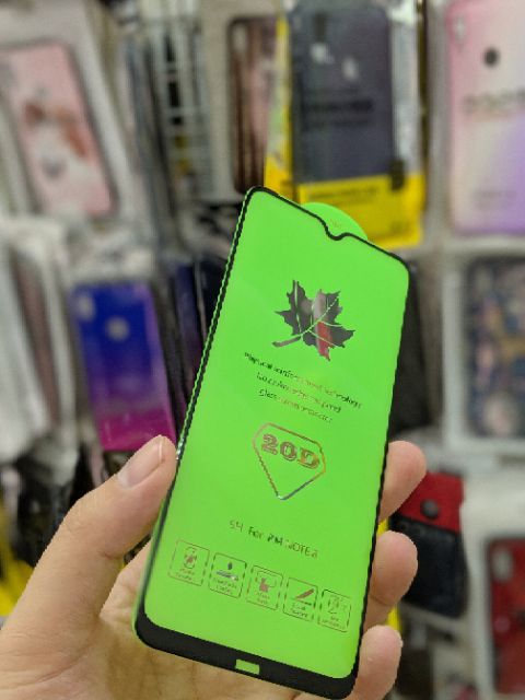 Cường lực 20D viền mỏng cho Xiaomi Redmi Note 8 FREESHIP Từ 50k cao cấp chất đẹp ( tặng keo mép )