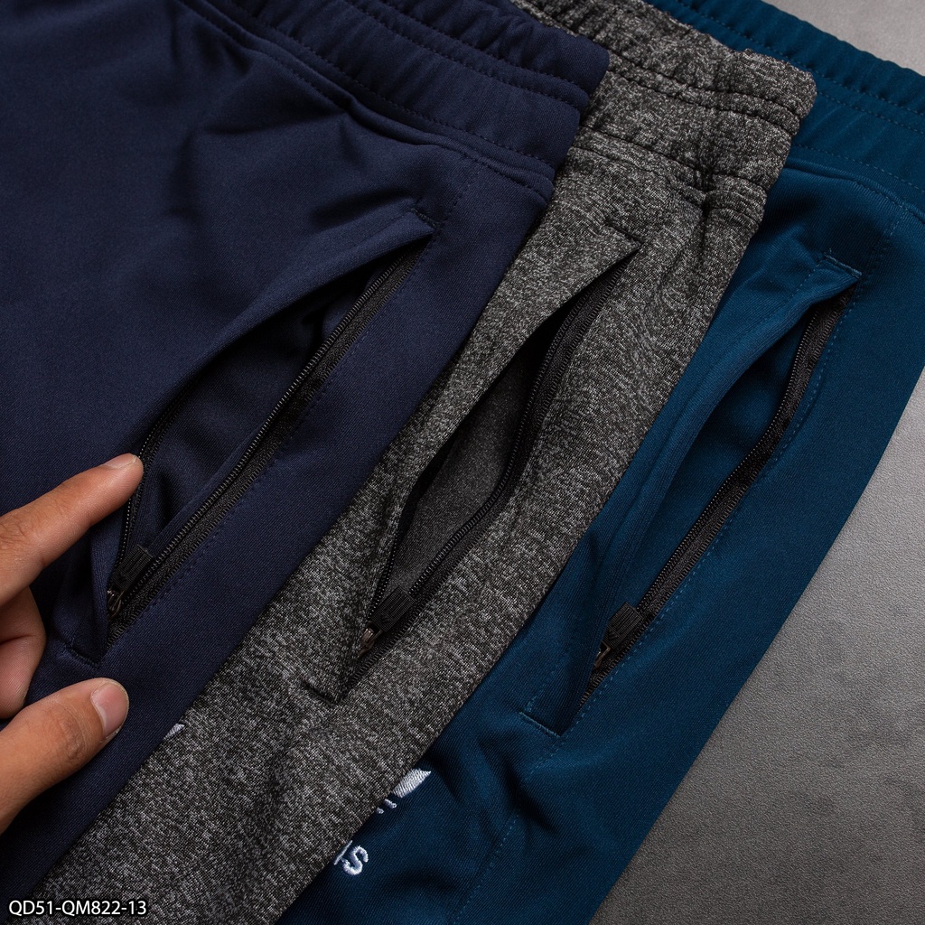 Quần dài thể thao Adidas poly 2 da QD51 thuê logo - thể thao nam VNXK