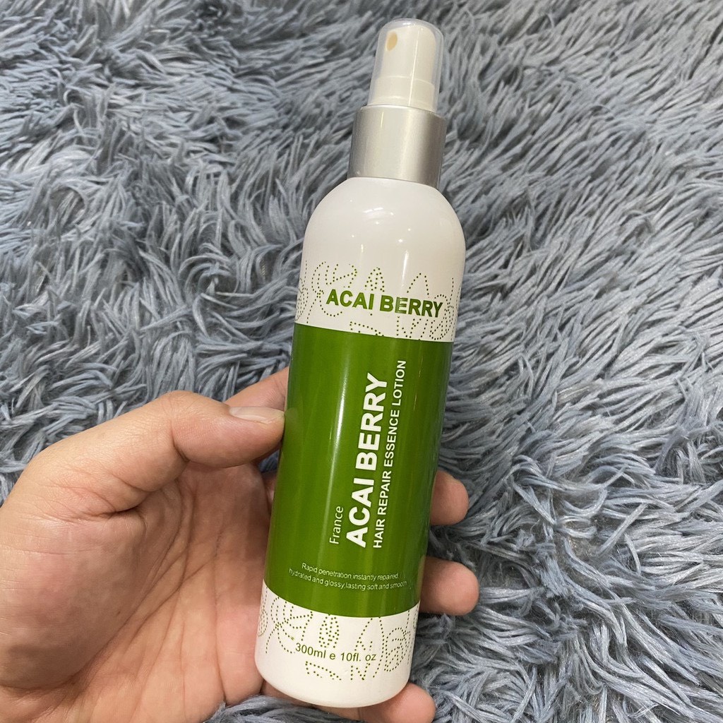 Xịt dưỡng đạm chăm sóc dưỡng tóc Collagen Acai Berry 300ml