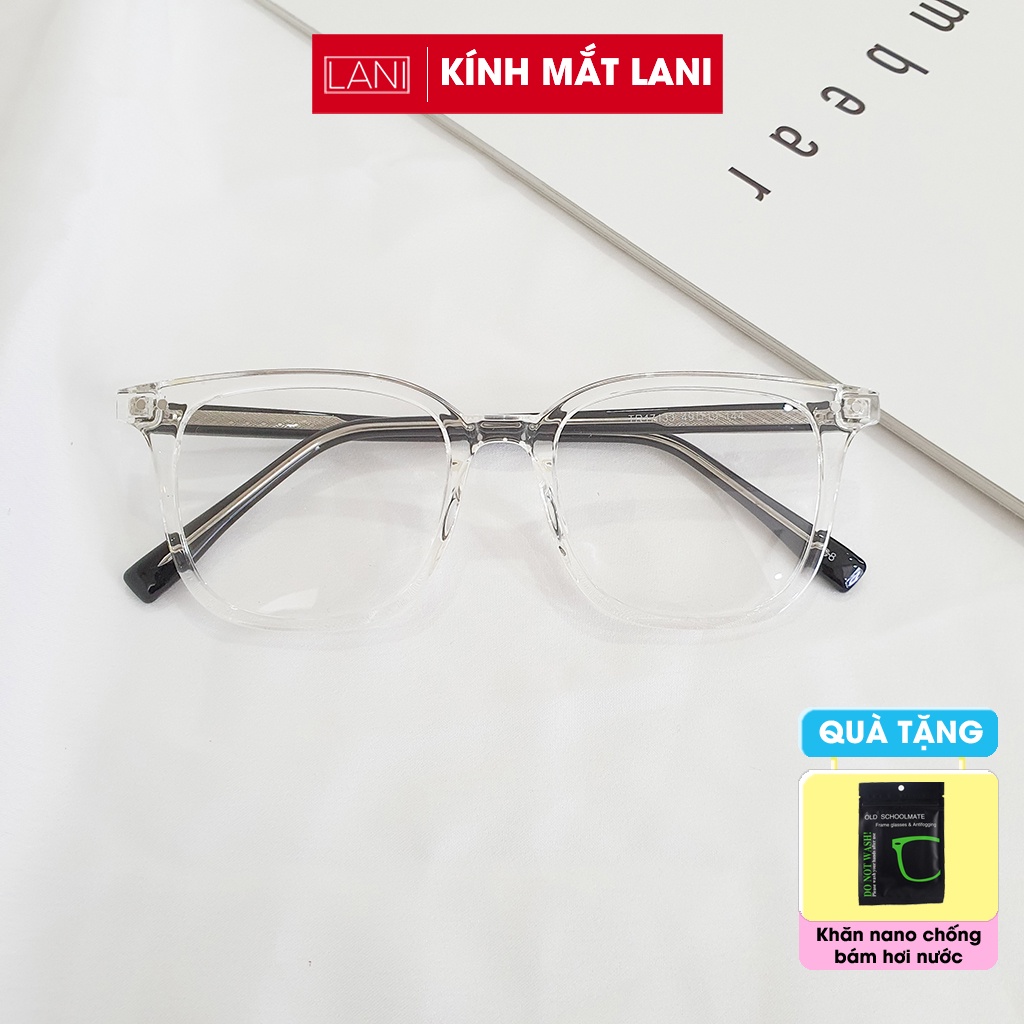 Gọng kính cận Unisex dáng vuông lõi thép cứng cáp siêu bền LANI 7112 - Lắp mắt cận có độ theo yêu cầu