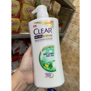 Dầu gội đầu Clear bạc hà/ hoa anh đào chai 630g