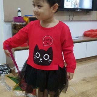 Váy mèo cực xinh cho bé gái