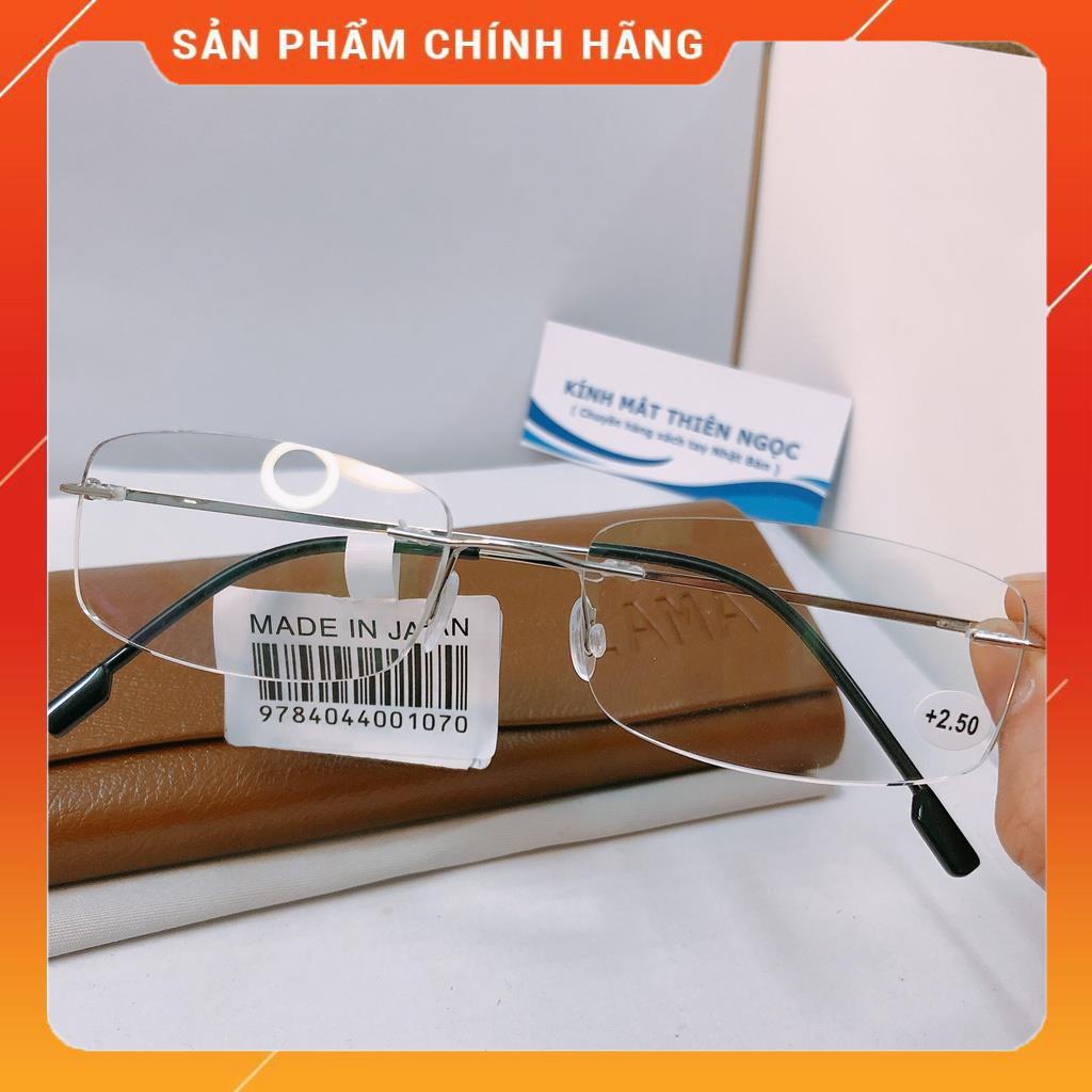 Kính lão thị siêu dẻo TITANIUM mắt antiBLUE cực sáng rõ siêu nhẹ kính có độ đọc chữ KMTNKT101