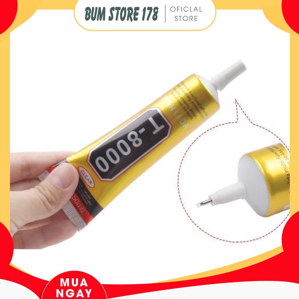 Keo dán thủ công mỹ nghệ, vải, đính hạt, ron viền màn hình cảm ứng T-8000