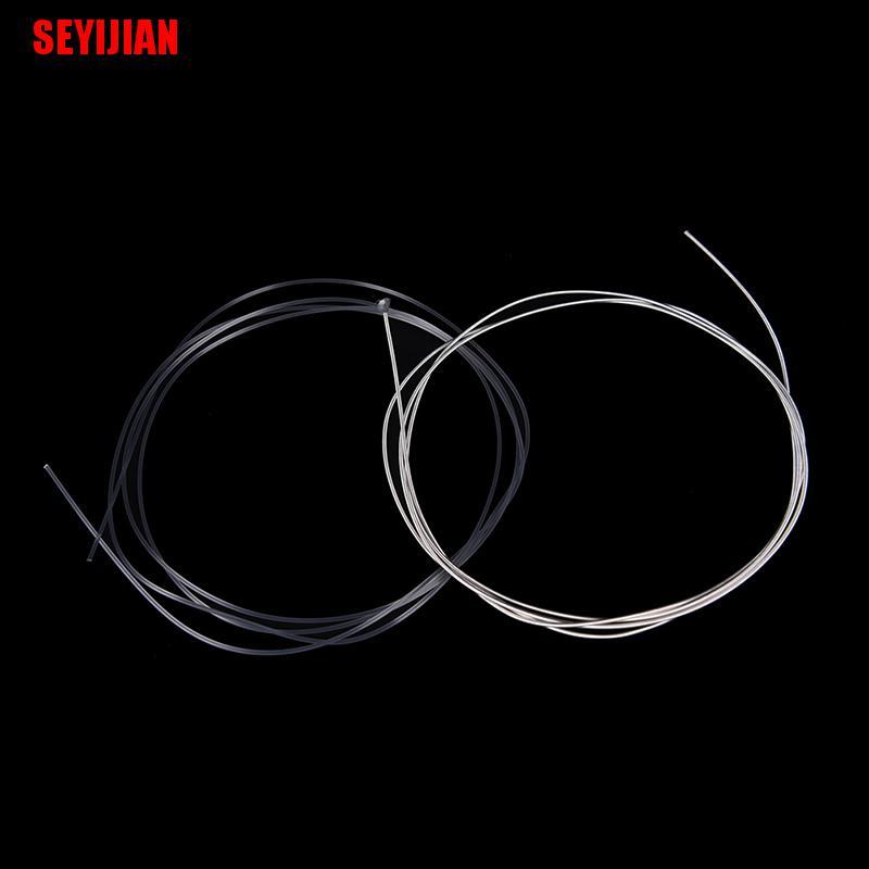 (SEY) 6Pcs Guitar Strings Nylon Silver Plating Set Super Light For Acoustic Guitar