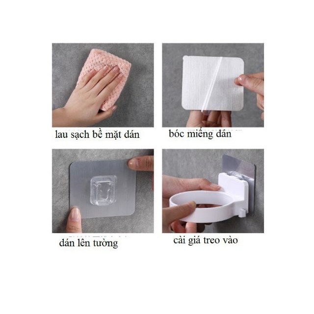 Giá Dán Tường, Kệ Dán Tường Để Máy Sấy Tóc, Dùng Cho Nhà Tắm Tiện Dụng, Khô Ráo, Sạch Sẽ. TakyHome 4021