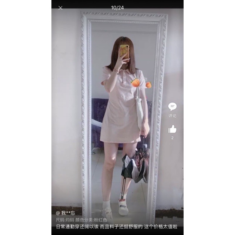 Pas váy body polo hàn quốc