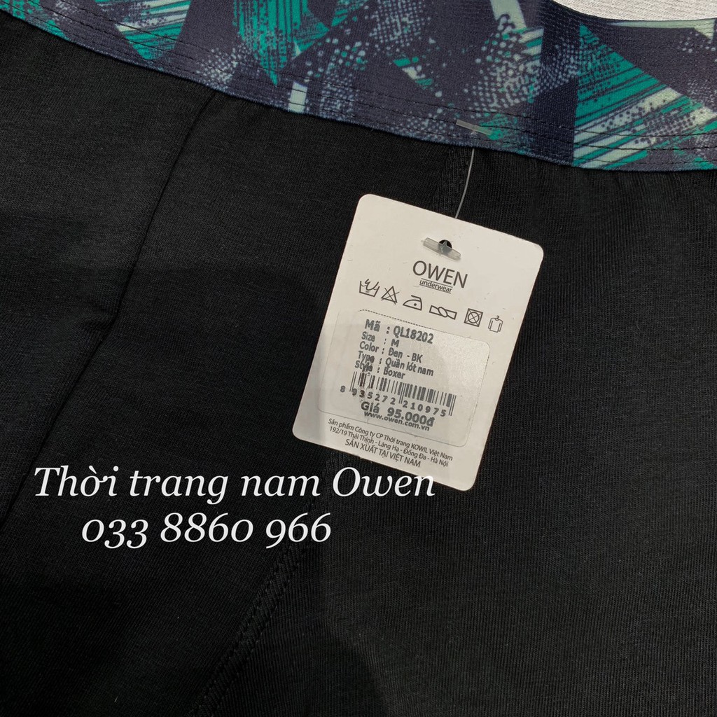 OWEN - QUẦN SỊP ĐÙI OWEN CHẤT COTTON - QUẦN SỊP BOXER