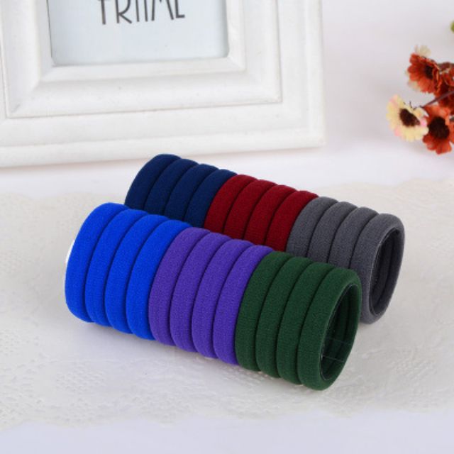 1 SET 24 CÁI THUN CỘT TÓC NHIỀU MÀU