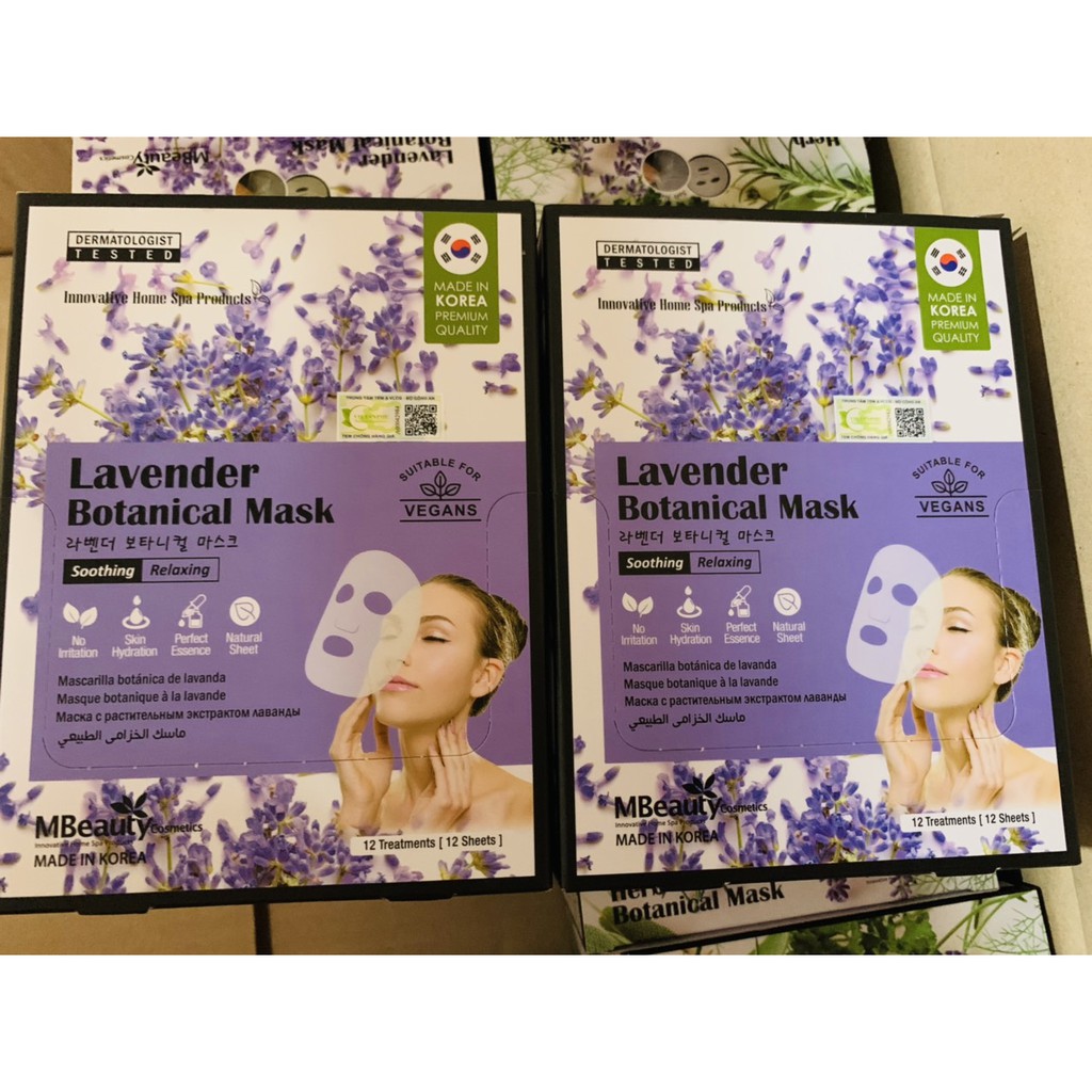 Mặt nạ thực vật chiết xuất hoa Oải Hương - MBeauty Lavender Botanical Mask [Hàn Quốc]