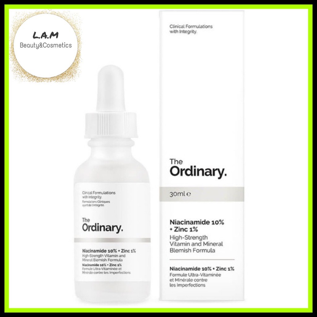 Tinh Chất Ngừa Mụn Serum THE ORDINARY Niacinamide 10% + Zinc 1%