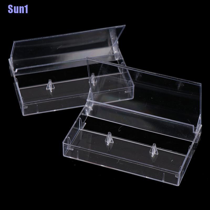 Sun1 &gt; 10 Hộp Băng cassette Trong Suốt