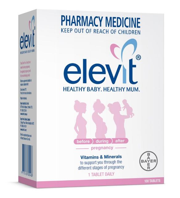 (Sỉ_ lẻ) Bộ 4 thuốc thần thánh dành cho bà bầu Elevit - DHA Bio Island, Ostelin Vitamin D và Calcium, Sắt Blackmores Úc