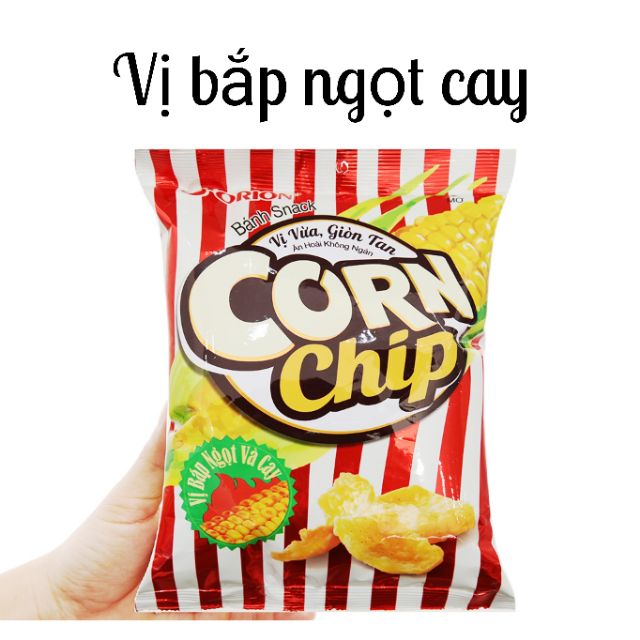 Bánh Snack Bắp nướng CORN Chips Orion gói 35g vị Bơ/Cay