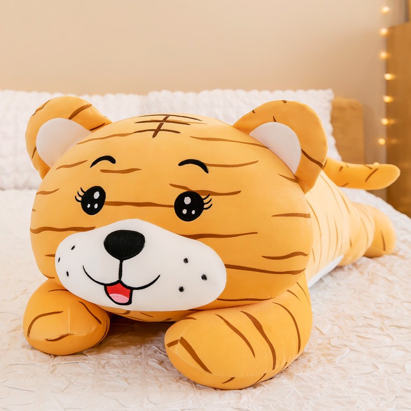 Gấu Bông Hổ Vàng , Gối Ôm Hình Hổ Cho Bé Siêu Yêu Kích Thước 80Cm 100Cm