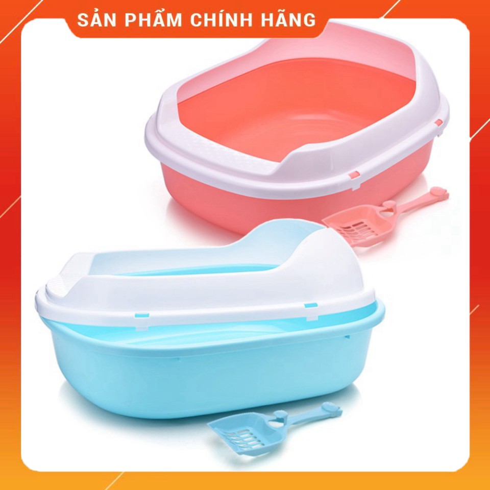 [PETHOME] Khay vệ sinh cho mèo kèm xẻng cỡ lớn 0165 chất liệu nhựa PP cao cấp