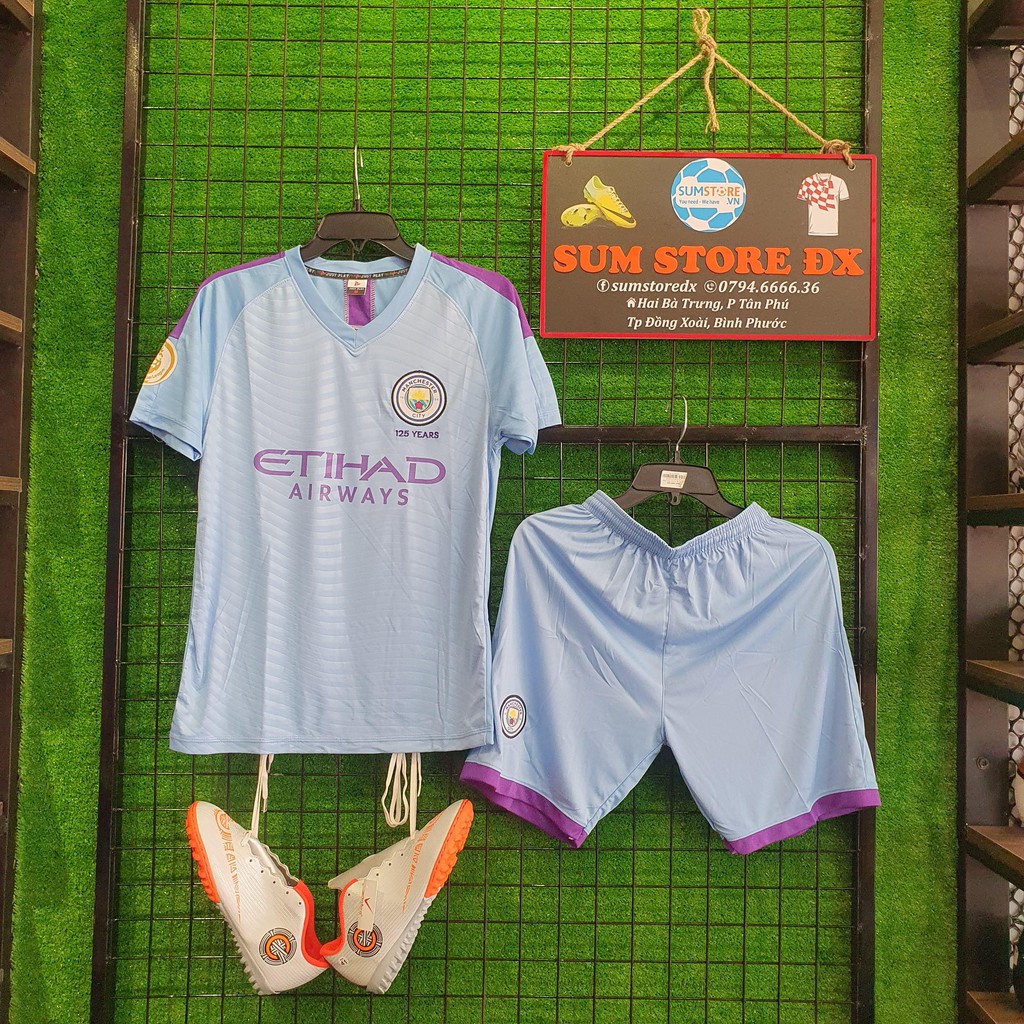 Man city 2019 2020 - Áo Đá Banh Thun Lạnh Cao Cấp