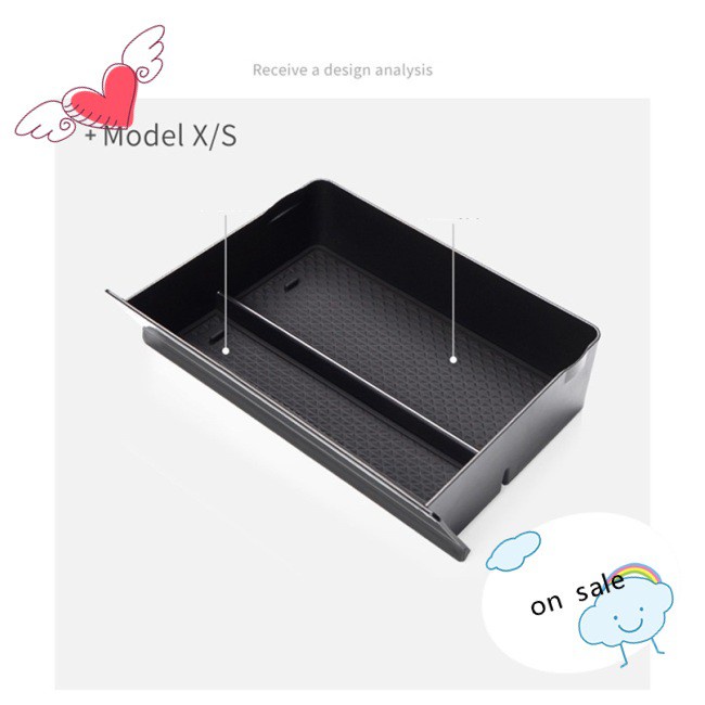 Box Drawer Tray For Tesla Model S/ Storage Console Car Center Style