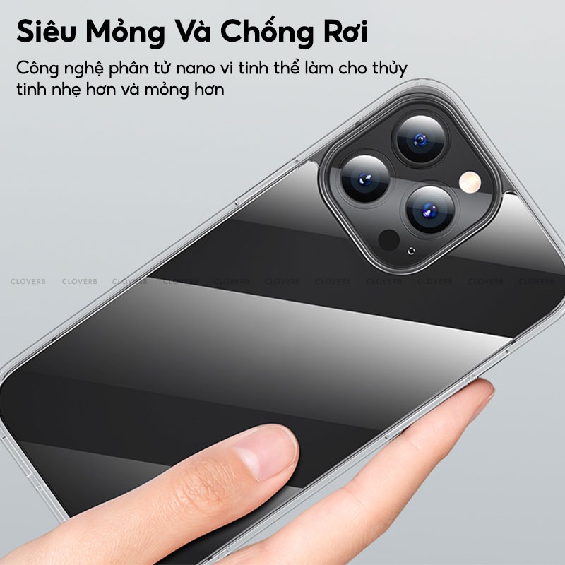 Ốp Lưng Trong Suốt iPhone 13 BENKS Shiny Glass Protective Case Viền TPU Mềm Chống Sốc, Lưng Kính Cường Lực Chống Trầy