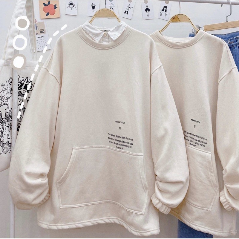 [Mã FATHANG5 giảm 10K đơn 50K] Áo Nỉ SWEATER dài tay phối túi ( Hình thật 100% chất mịn đẹp xịn chuẩn mẫu ) | BigBuy360 - bigbuy360.vn