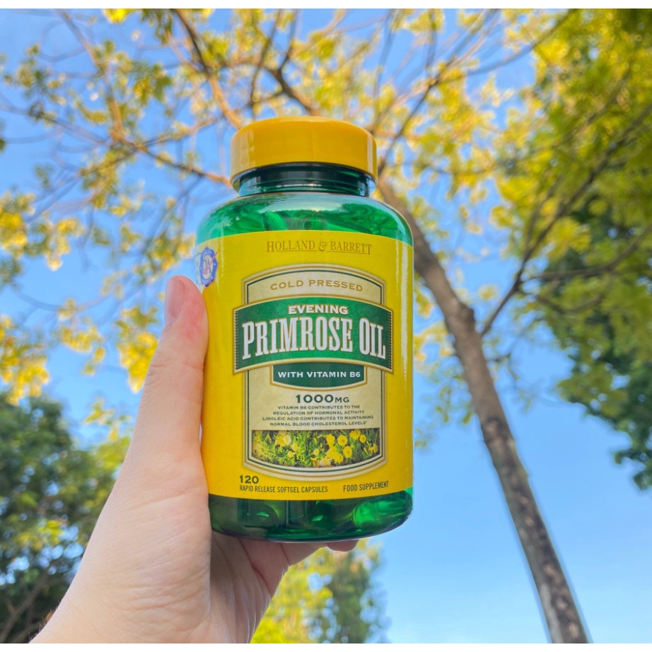 Tinh dầu hoa anh thảo Primrose Oil Holland & Barett 120v -UK