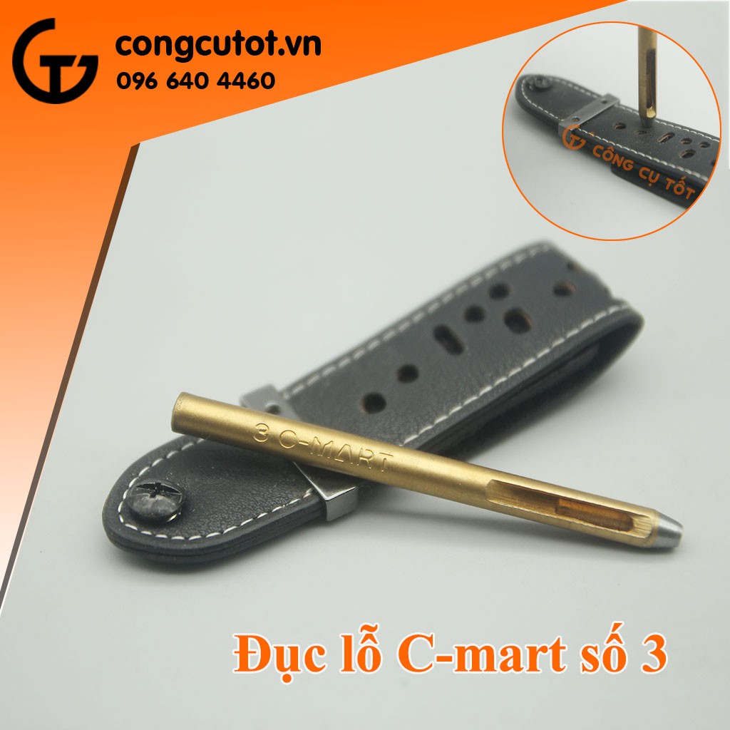 Dụng cụ đục lỗ da, lỗ vải 3x8x100mm chuyên nghiệp