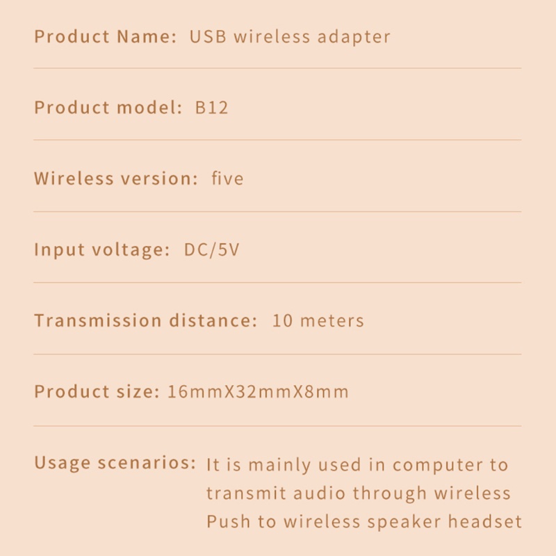 Usb Nhận Tín Hiệu Không Dây 5.0 Cho Điện Thoại Thông Minh / Máy Tính