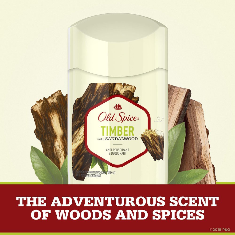 Sáp Khử Mùi Old Spice Timber with Sandalwood AntiPerspirant & Deodorant 73g