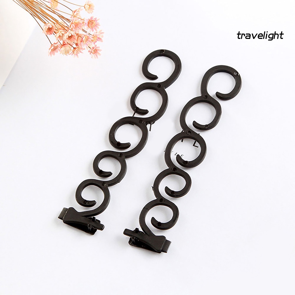 Set 2 Kẹp Xoắn Tạo Kiểu Tóc Đơn Giản Có Thể Tái Sử Dụng DIY