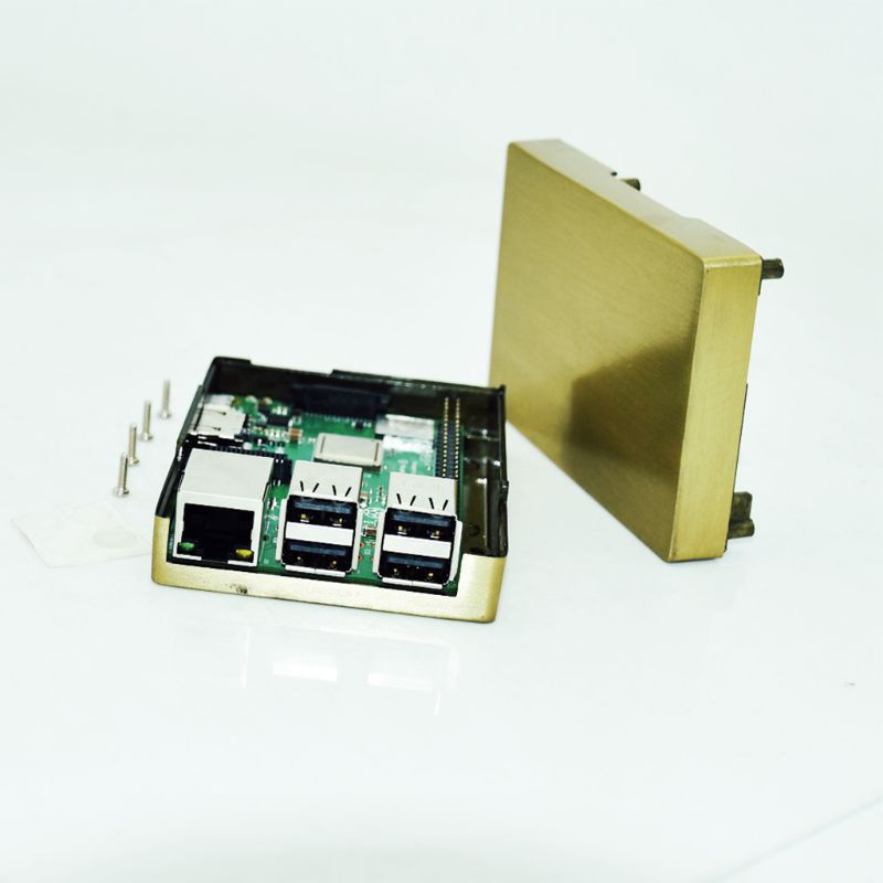 Vỏ Nhôm Đồng Bảo Vệ Cho Raspberry Pi 3 Model B / B + / Pi 2 Model B / B + A