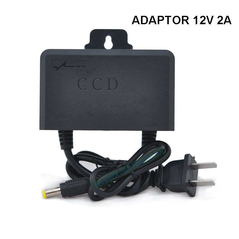 Bộ NGUỒN 9V - 12V có móc treo, adapter đèn led, camera chân 5.5x2.1