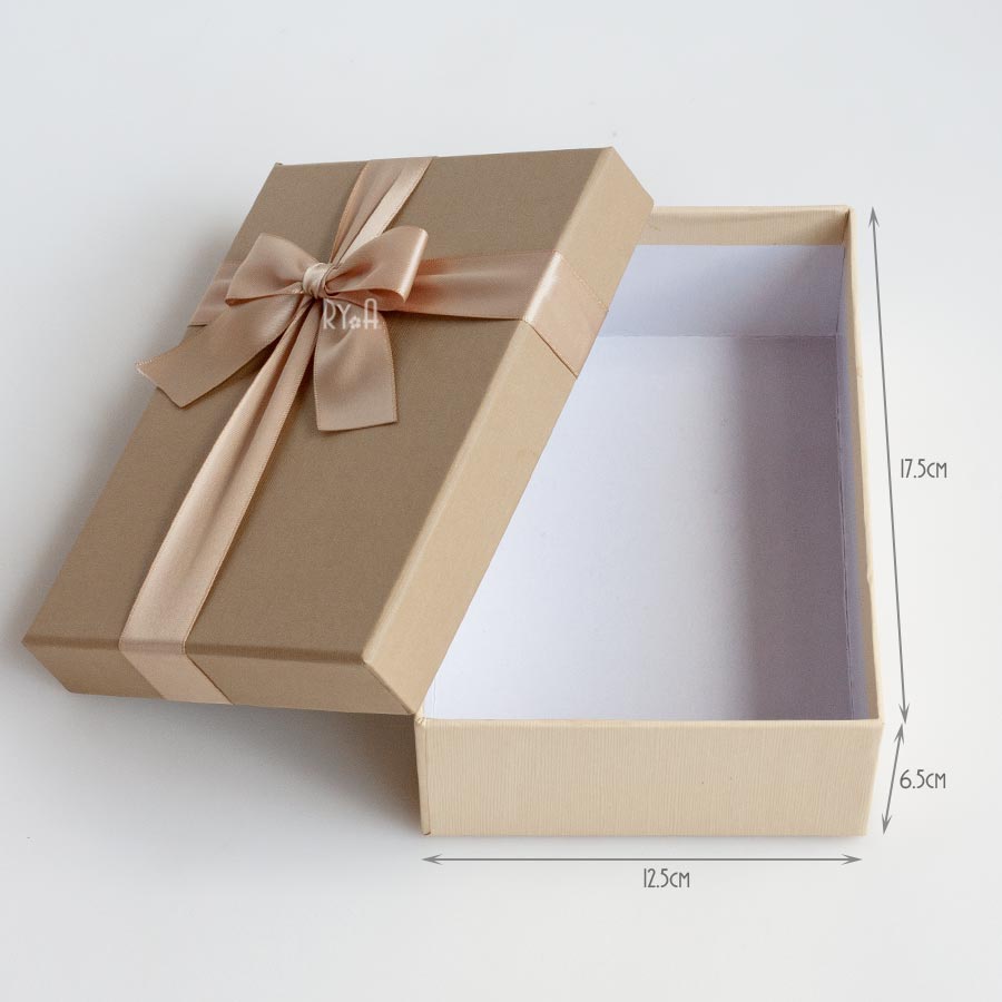 Hộp quà chữ nhật đính nơ cỡ nhỏ , quà tặng dịp sinh nhật, 8/3, Valentine