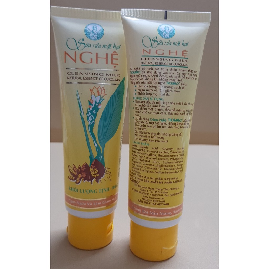 Sữa Rửa Mặt Hạt Nghệ 100g - Thorakao