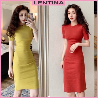 Váy body polo nữ - Đầm dáng ôm tay ngắn cổ tròn co dãn 4 chiều hàng đẹp Quảng Châu cao cấp